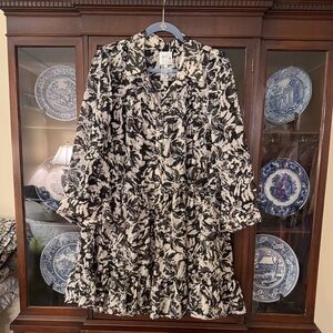 Misa black and white dress NWT